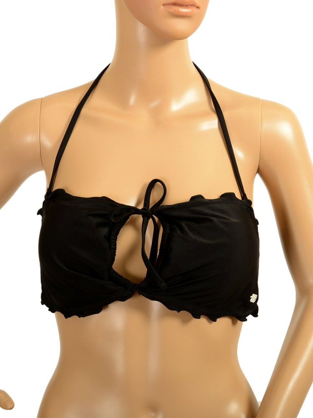 Hugo Boss Women's "Ruffle Bandeau" Padded Swim Top Bandeau Bra US L IT 44